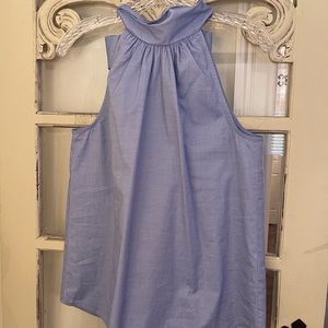 J. Crew size 6 blue top with tie bow